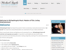 Tablet Screenshot of michaelangelomusic.com